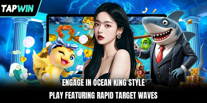 Engage in Ocean King style play featuring rapid target waves