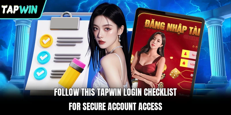 Follow this TAPWIN login checklist for secure account access