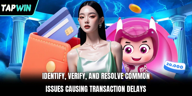 Identify, verify, and resolve common issues causing transaction delays