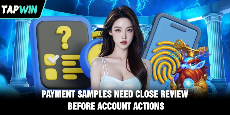 Payment samples need close review before account actions