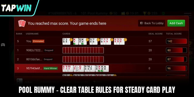 Pool Rummy - Clear Table Rules For Steady Card Play