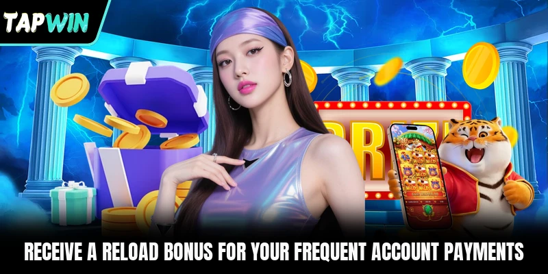 Receive a reload bonus for your frequent account payments 