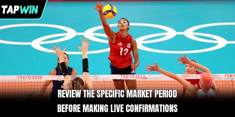 Review the specific market period before making live confirmations