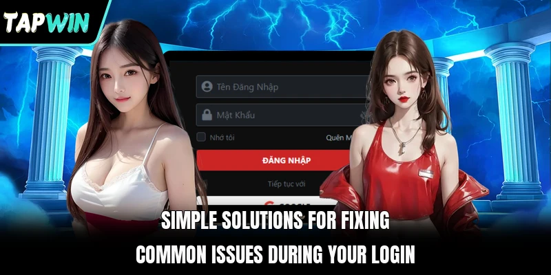 Simple solutions for fixing common issues during your login
