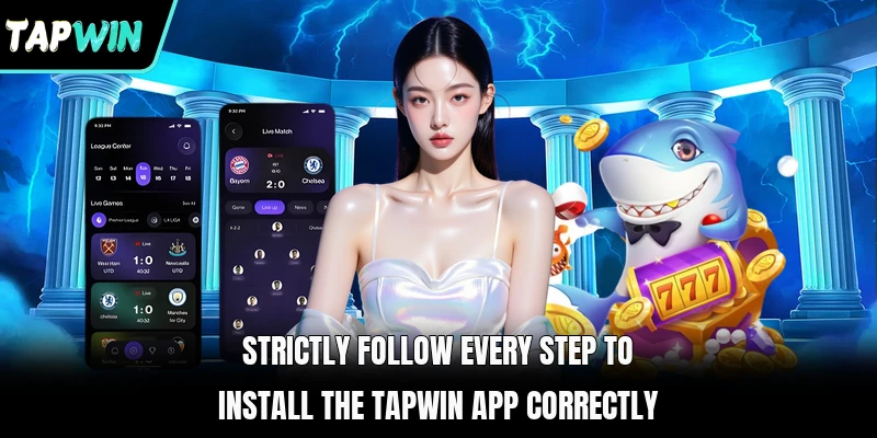 Strictly follow every step to install the TAPWIN app correctly